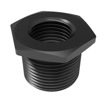 Ocelový redukční adaptér pro použití standardních přebíjecích matric 7/8"-14 v lisech se závitem 1 1/4"-12. Kompatibilní s lisy Lee Classic Cast, RCBS Rock Chucker Supreme, Hornady Iron/Classic a Redding Big Boss.
